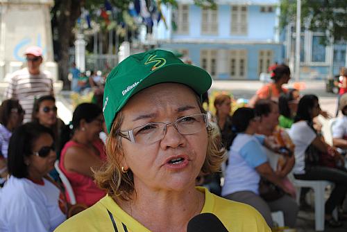 Maria Consuelo, presidente do Sindicato dos Trabalhadores da Educação em Alagoas (Sinteal/AL)