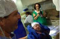 Eduardo Campos no nascimento do filho caçula, Miguel