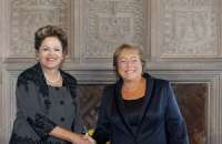 Dilma Rousseff se encontrou com a presidente eleita do Chile, Michelle Bachelet