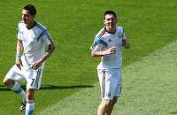Di María e Messi, entre as esperanças da Argentina