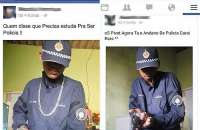 Publicações em rede social trazem suspeitos usando farda furtada de policial militar do Distrito Federal