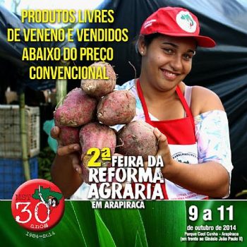 Arapiraca recebe 2ª Feira da Reforma Agrária