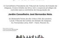 TCE inaugura Jardim Conselheiro José Bernardes