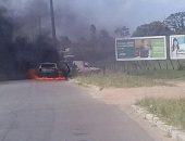 Veículo incendia na Santa Amélia