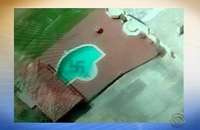 Em voo, polícia registra imagem de suástica em piscina no Vale do Itajaí