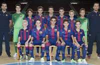 Jovens do futsal Barcelona. Categorias de base são uma das apostas do clube