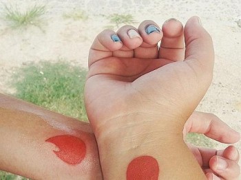 Luana e Rodrigo se conheceram pelo Tinder e fizeram tatuagem para celebrar o amor