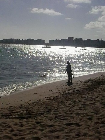 Fim de tarde na Praia de Ponta Verde