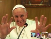 O Papa Francisco participou de videoconferência com estudantes de cinco países