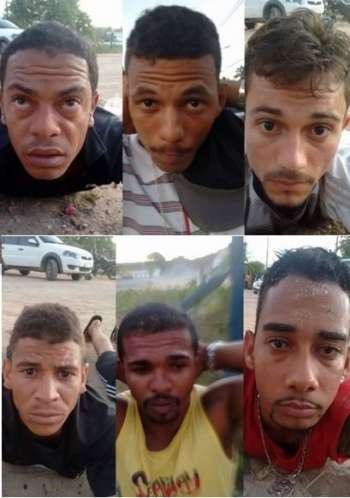 Gecoc divulgou o rosto dois seis homens detidos durante a operação em Guaxuma