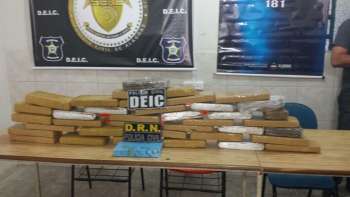 Polícia apreende mais de 30 quilos de droga