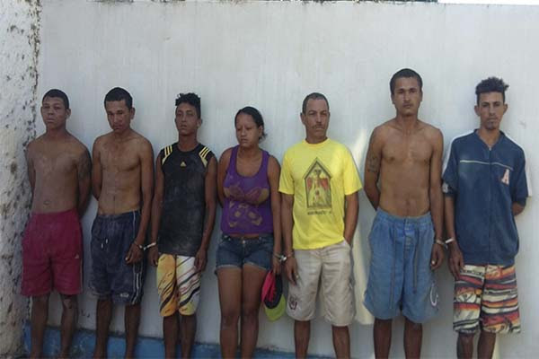 Grupo criminoso preso na cidade de Maribondo