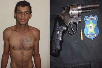 José Ilson foi autuado por posse de arma de numeração raspada (Foto: ASCOM/PC) 