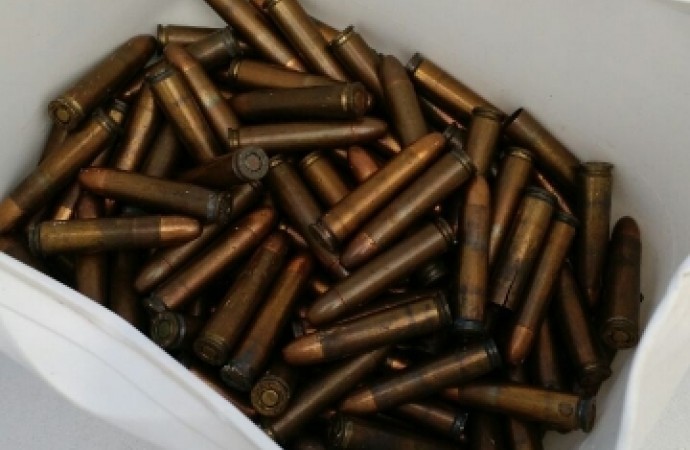Mais de 100 munições foram apreendidas