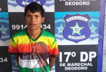 Willamis da Silva, também conhecido como Mata Marido, foi preso  em Marechal Deodoro