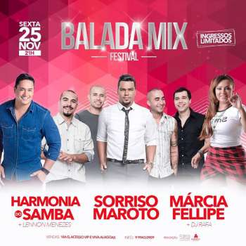 Arapiraca receberá Balada Mix Festival nesta sexta (25)