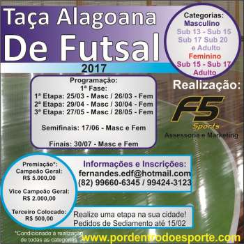 Taça Alagoana de Futsal 2017 - 2
