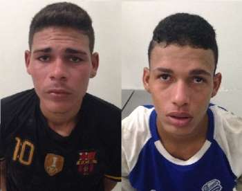 Carlos Eduardo da Silva França, 18 anos, e Wilton Douglas Pereira dos Santos, 18 anos (Foto: Ascom/PC) 