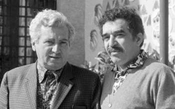 Jorge Amado e o escritor colombiano Gabriel García Márquez, que ficaram impedidos de entrar nos EUA  