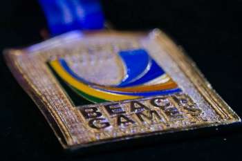 Medalha de premiação da primeira edição do Beach Games