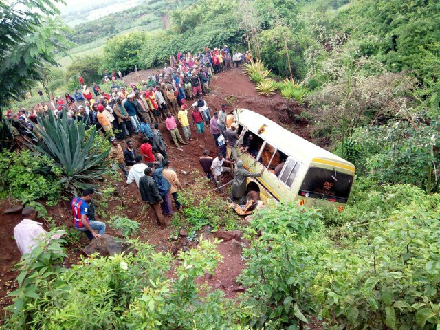 Local do acidente que matou mais de 30 crianças na Tanzânia, neste sábado (06) 