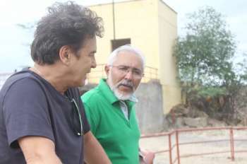 Marcos Frota e o prefeito Padre Eraldo