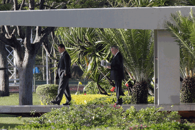 O presidente Michel Temer deixa o Palácio do Jaburu nesta quinta em Brasília