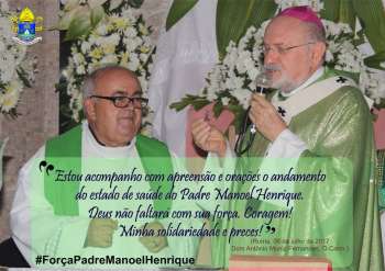 Arquidiocese de Maceió pede orações para a recuperação do Cônego Manoel Henrique