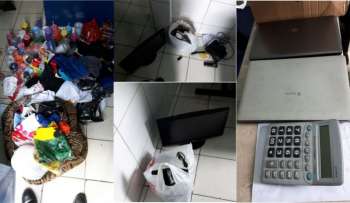 Produtos furtados e recuperados pelos policiais da Oplit 