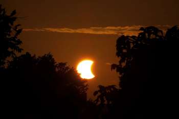 Eclipse parcial visto de Maceió