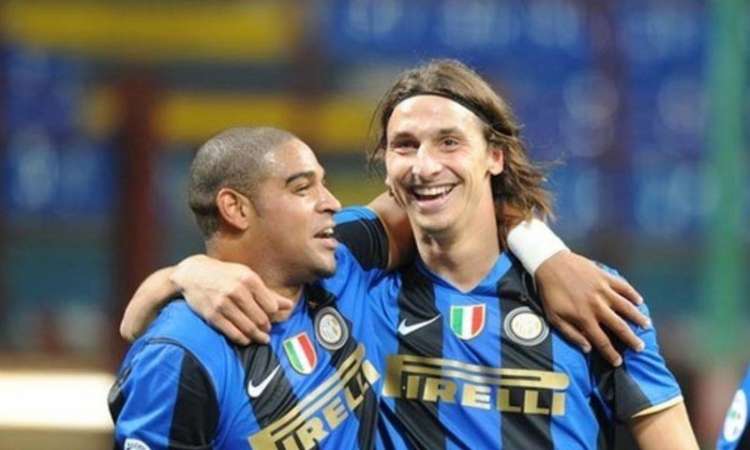 Ibrahimovic e Adriano jogaram junto na Inter de Milão
