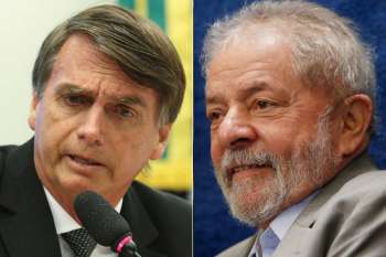 Jair Bolsonaro (PSC-RJ) e Luiz Inácio Lula da Silva (PT)