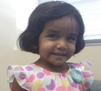 Sherin Mathews, criança de três anos que desapareceu