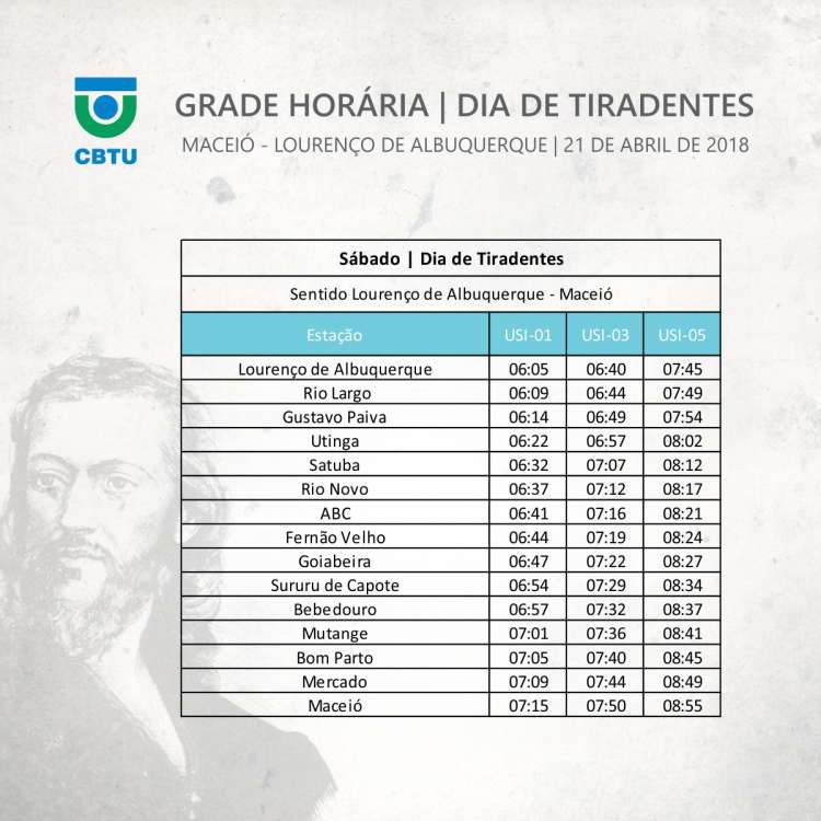 Especial Tiradentes - 21 de Abril de 2018 (Maceió - Jaraguá - Lourenço)