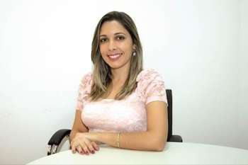 Odontóloga Fernanda Mota atua na Santa Casa Rodrigo Ramalho na área oncológica