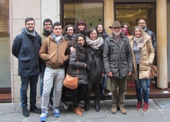 Carlos com pesquisadores da Universidade de Pádua, na Itália