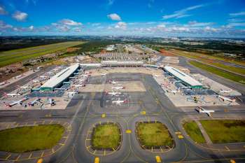 Vista aérea do aeroporto de Brasília (Foto: Bento Viana/Inframérica) 