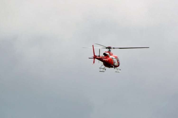Helicóptero da SSP é acionado para realizar atendimento das vítimas