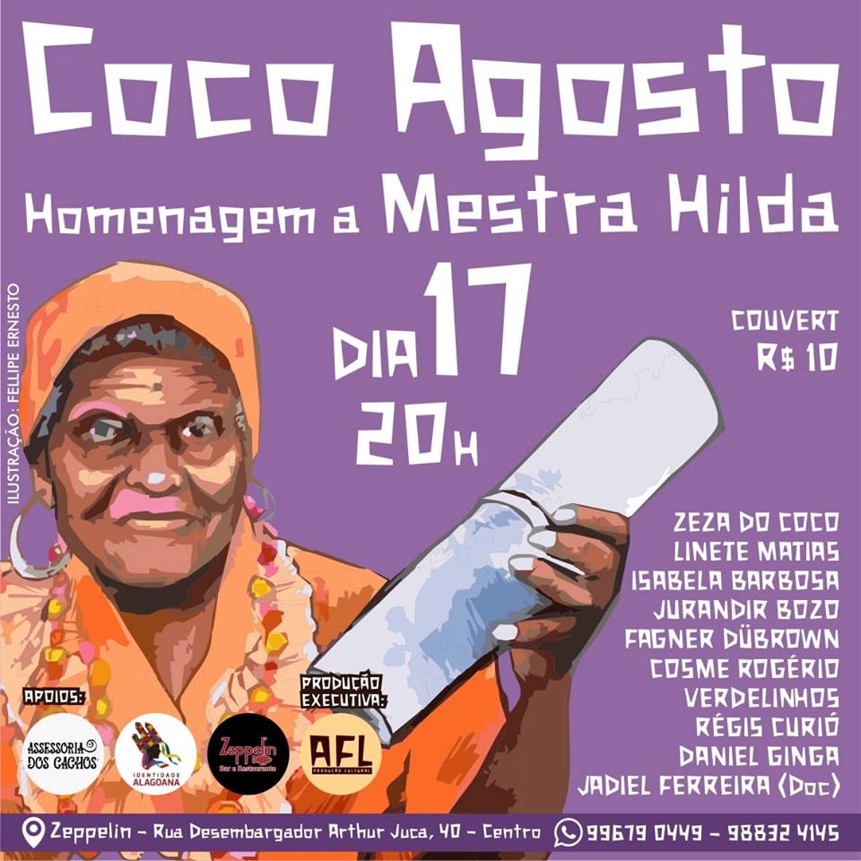 Coco agosto traz homenagem à Grande Mestra Hilda no mês da Cultura Pupular  - Alagoas 24 Horas: Líder em Notícias On-line de Alagoas